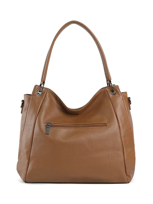 Exotic_Pebbled_Hobo_Stylish_Shoulder_Bag_Brown
