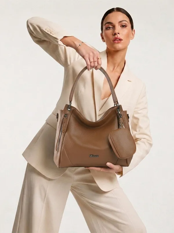 Exotic_Pebbled_Hobo_Stylish_Shoulder_Bag_Brown