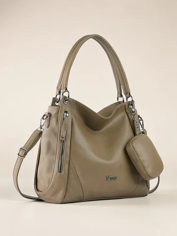 Exotic_Pebbled_Hobo_Stylish_Shoulder_Bag_Khaki