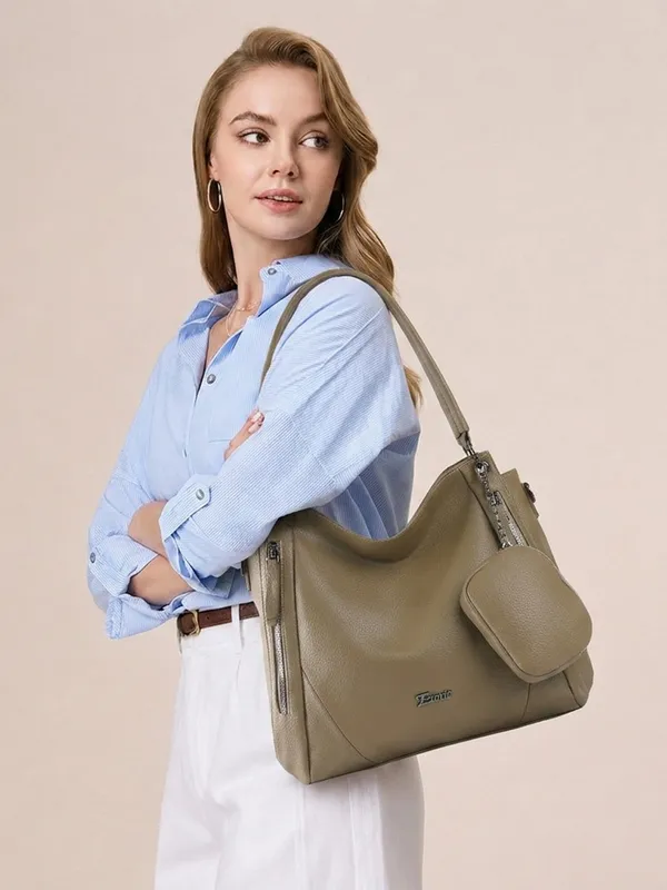 Exotic_Pebbled_Hobo_Stylish_Shoulder_Bag_Khaki