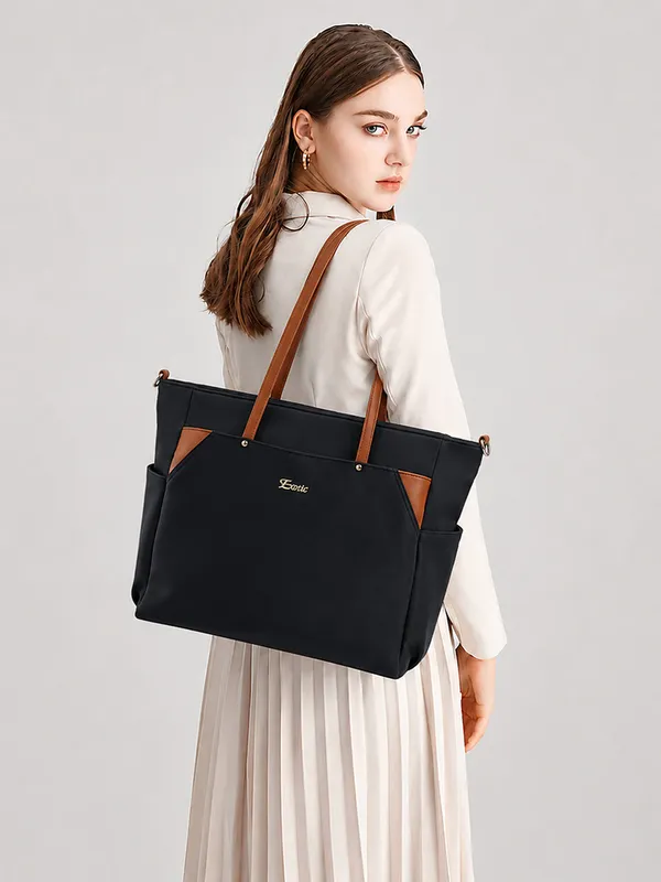Exotic_Women_S_Tote_Bag_With_Crossbody_Strap_Black