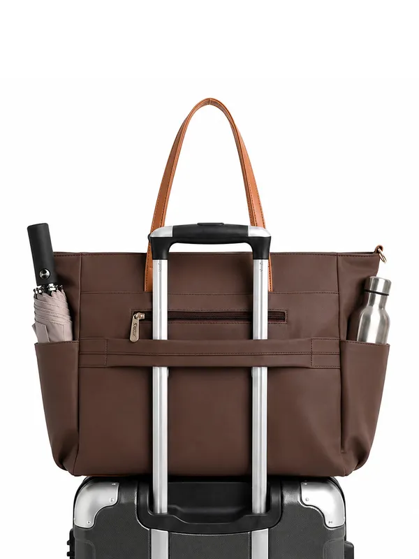 Exotic_Women_S_Tote_Bag_With_Crossbody_Strap_Brown