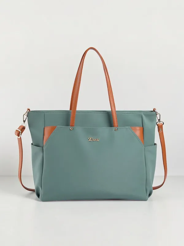 Exotic_Women_S_Tote_Bag_With_Crossbody_Strap_Green