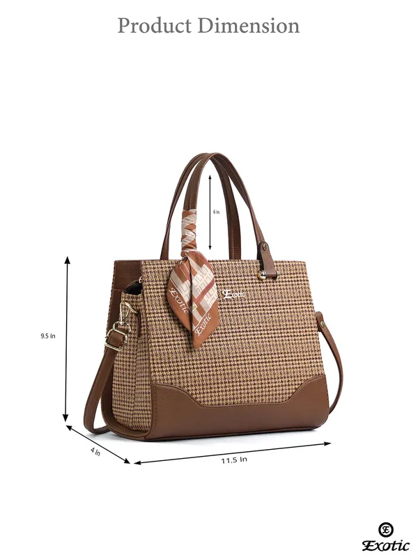 Exotic_Charme_Houndstooth_Dual_Tone_Sling_Cum_Handbag_Brown