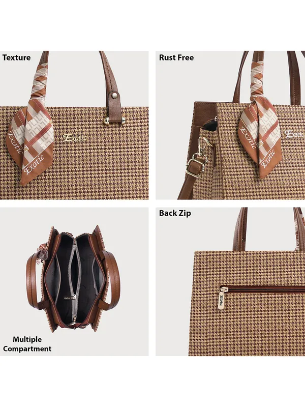 Exotic_Charme_Houndstooth_Dual_Tone_Sling_Cum_Handbag_Brown