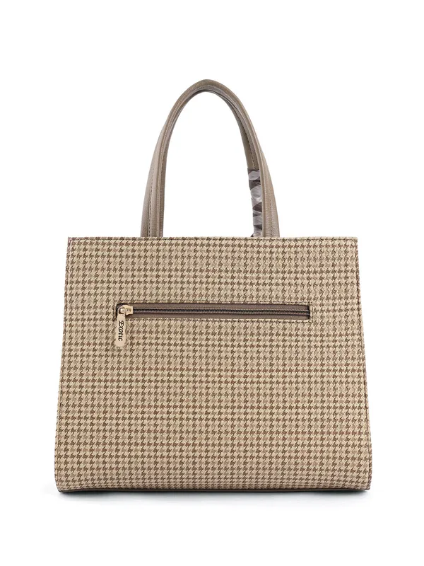 Exotic_Charme_Houndstooth_Dual_Tone_Sling_Cum_Handbag_Beige