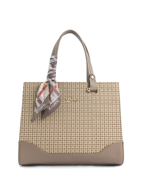 Exotic_Charme_Houndstooth_Dual_Tone_Sling_Cum_Handbag_Beige
