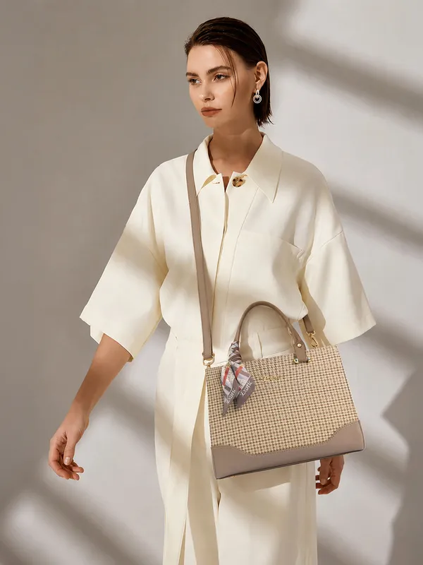 Exotic_Charme_Houndstooth_Dual_Tone_Sling_Cum_Handbag_Beige