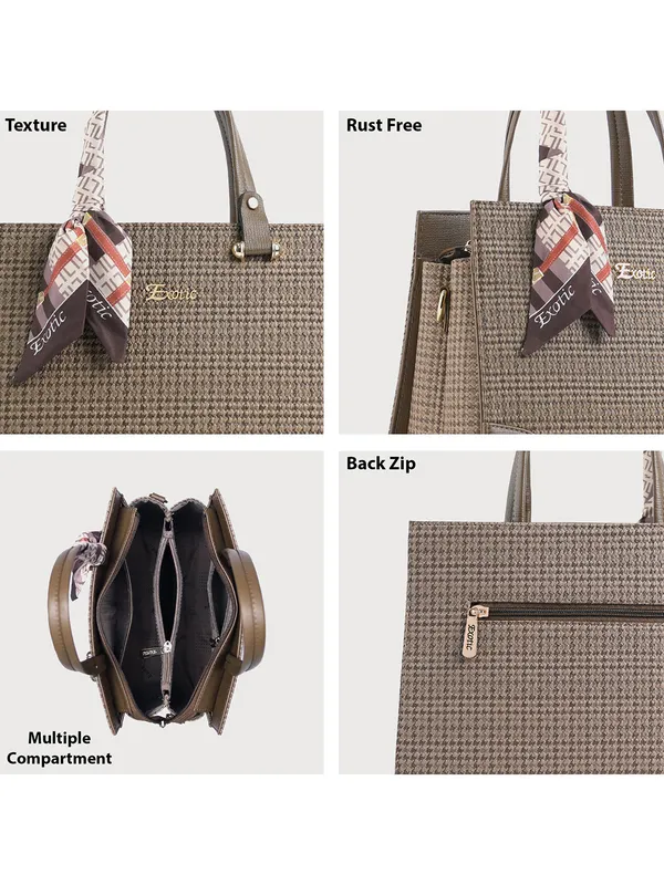 Exotic_Charme_Houndstooth_Dual_Tone_Sling_Cum_Handbag_Olive