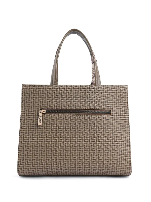 Exotic_Charme_Houndstooth_Dual_Tone_Sling_Cum_Handbag_Olive