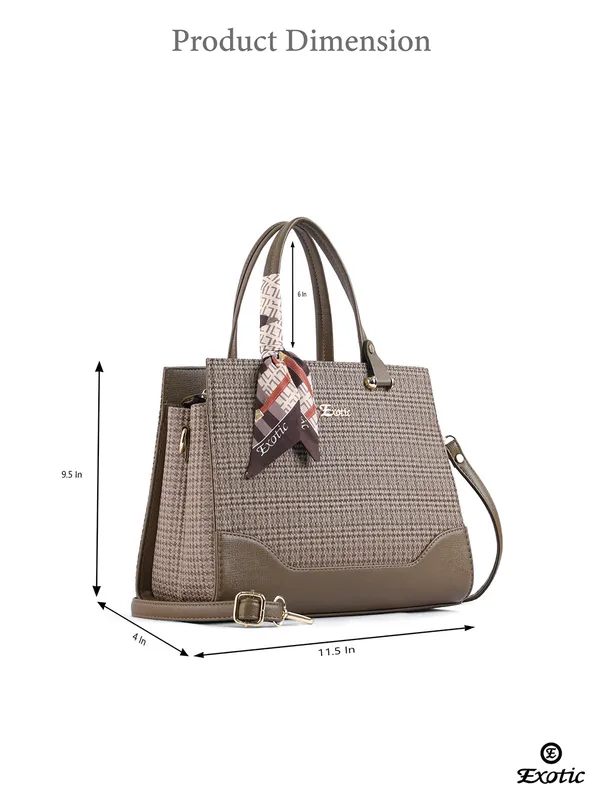 Exotic_Charme_Houndstooth_Dual_Tone_Sling_Cum_Handbag_Olive