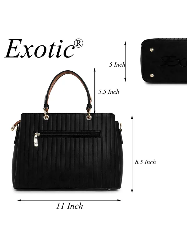 Exotic_Women_S_Striped_Line_Handbag_Black