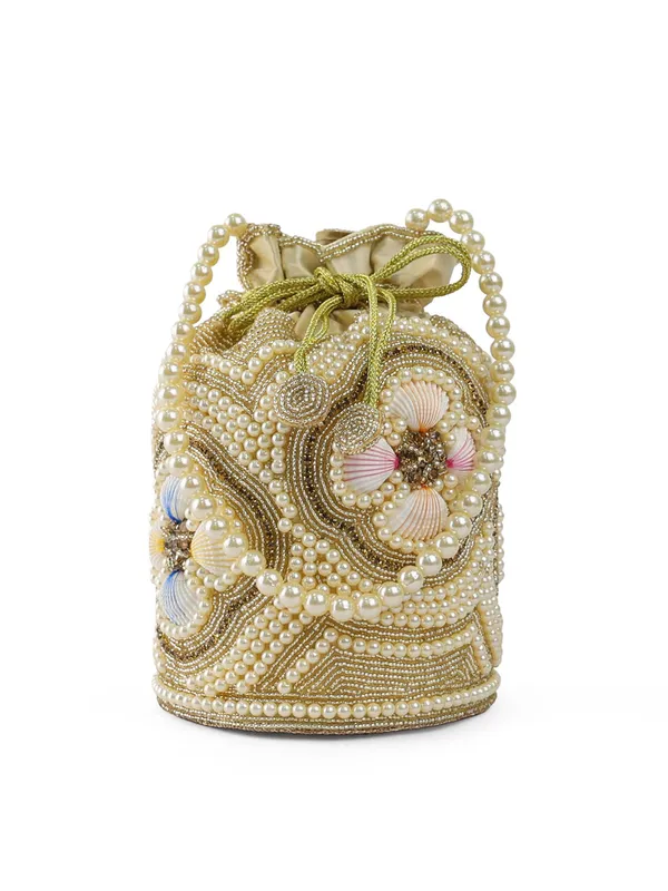 Exotic_Zunaira_Pearl_Embellished_Potli_Bag_For_Women_Gold