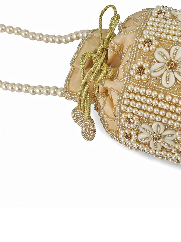 Exotic_Zolara_Pearl_Embellished_Potli_Bag_For_Women_Gold