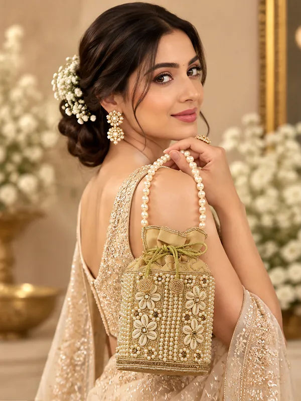 Exotic_Zolara_Pearl_Embellished_Potli_Bag_For_Women_Gold