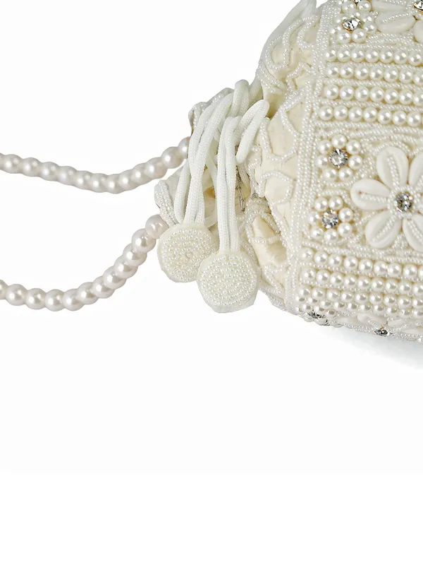 Exotic_Zolara_Pearl_Embellished_Potli_Bag_For_Women_White