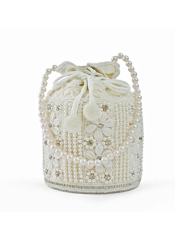 Exotic_Zolara_Pearl_Embellished_Potli_Bag_For_Women_White