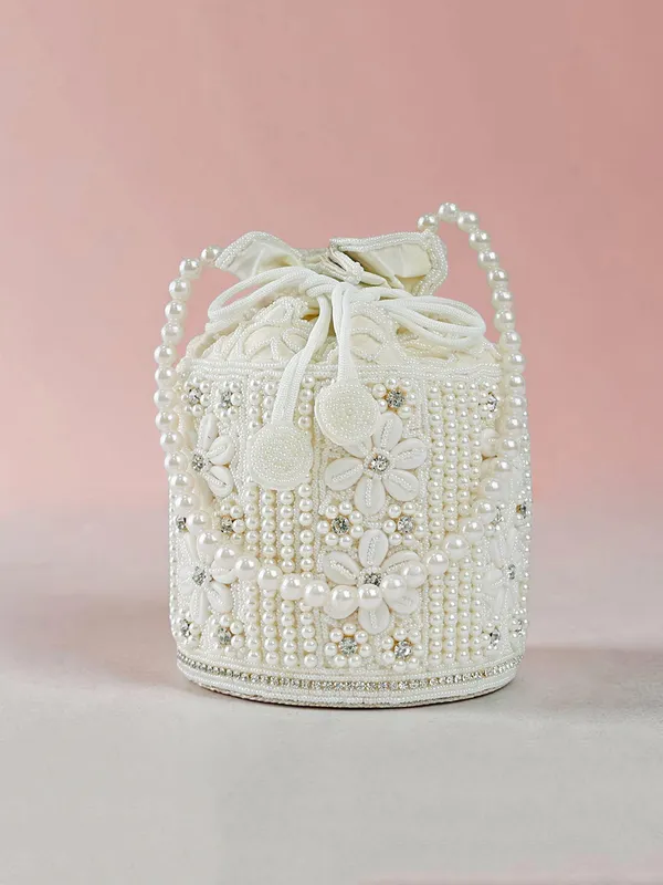 Exotic_Zolara_Pearl_Embellished_Potli_Bag_For_Women_White