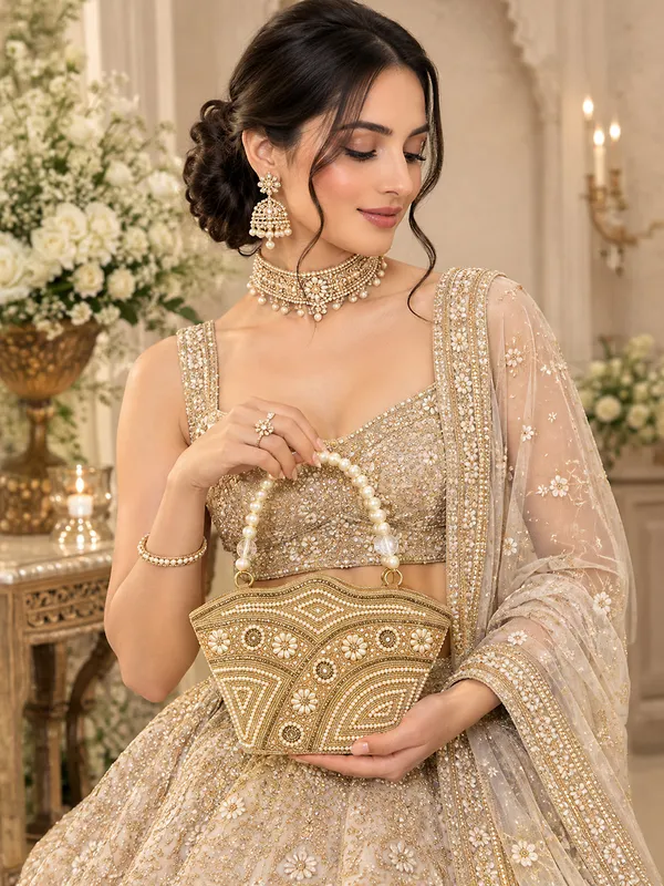 Exotic_Zivara_Pearl_Embellished_Clutch_For_Women_Gold