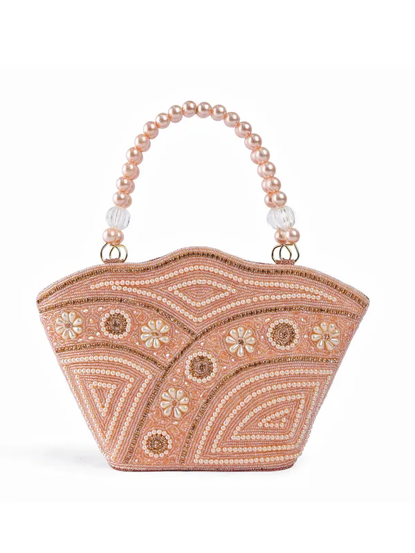 Exotic_Zivara_Pearl_Embellished_Clutch_For_Women_Pink