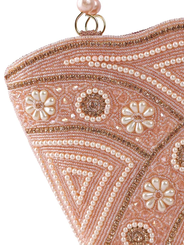 Exotic_Zivara_Pearl_Embellished_Clutch_For_Women_Pink
