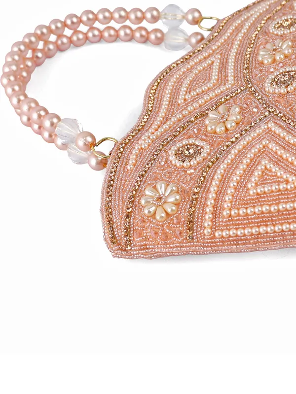 Exotic_Zivara_Pearl_Embellished_Clutch_For_Women_Pink