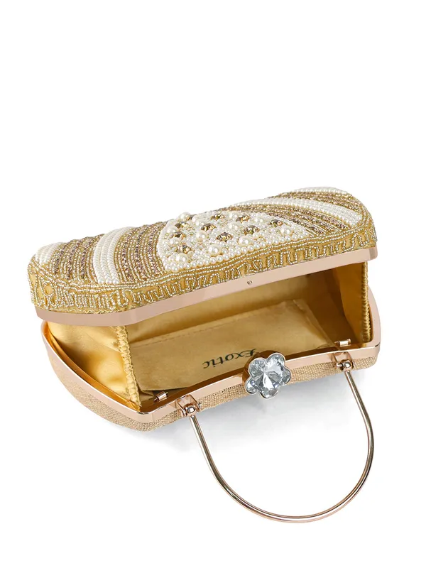 Exotic_Studded_Embroidered_Party_Clutch_Intricate_Beaded_Floral_Embroidery_Gold