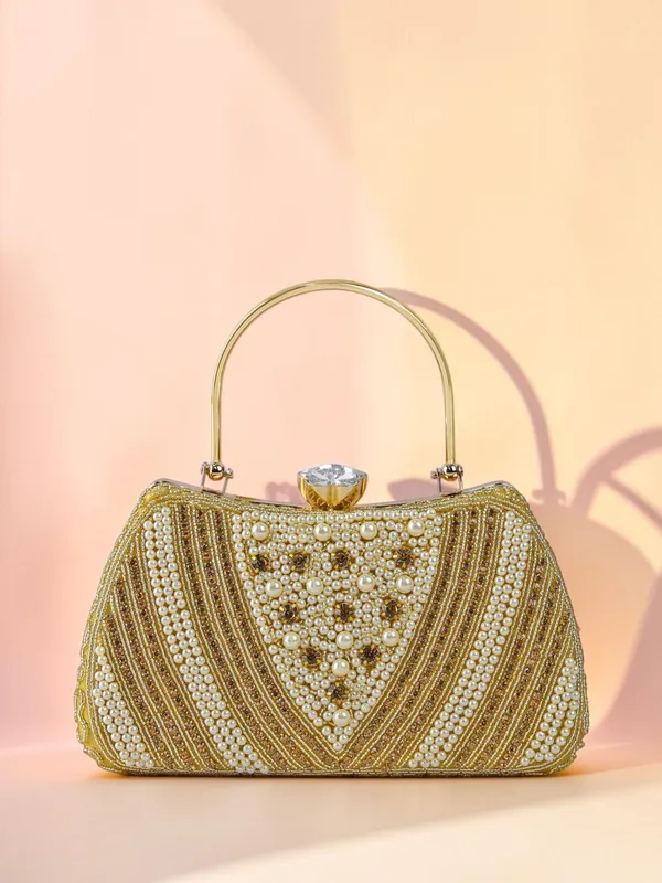 Exotic_Studded_Embroidered_Party_Clutch_Intricate_Beaded_Floral_Embroidery_Gold