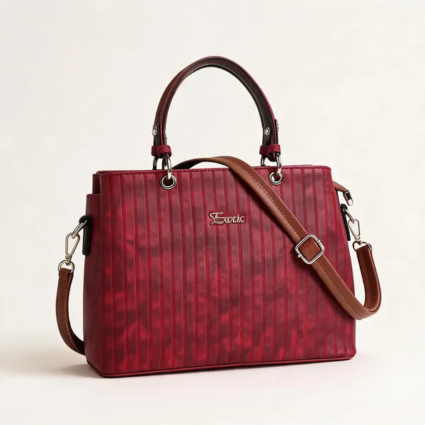 Exotic_Women_S_Striped_Line_Handbag_Maroon