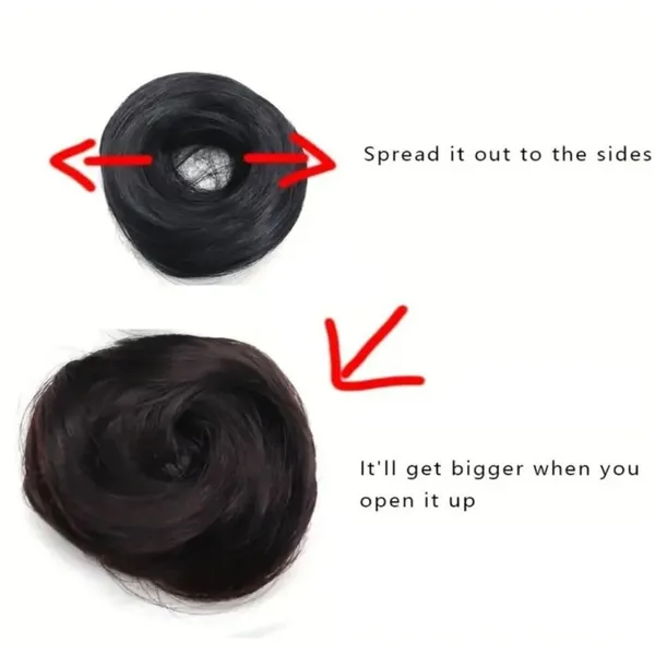 Human_Hair_Bun_Scrunchie