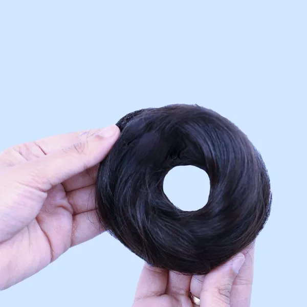 Human_Hair_Bun_Scrunchie