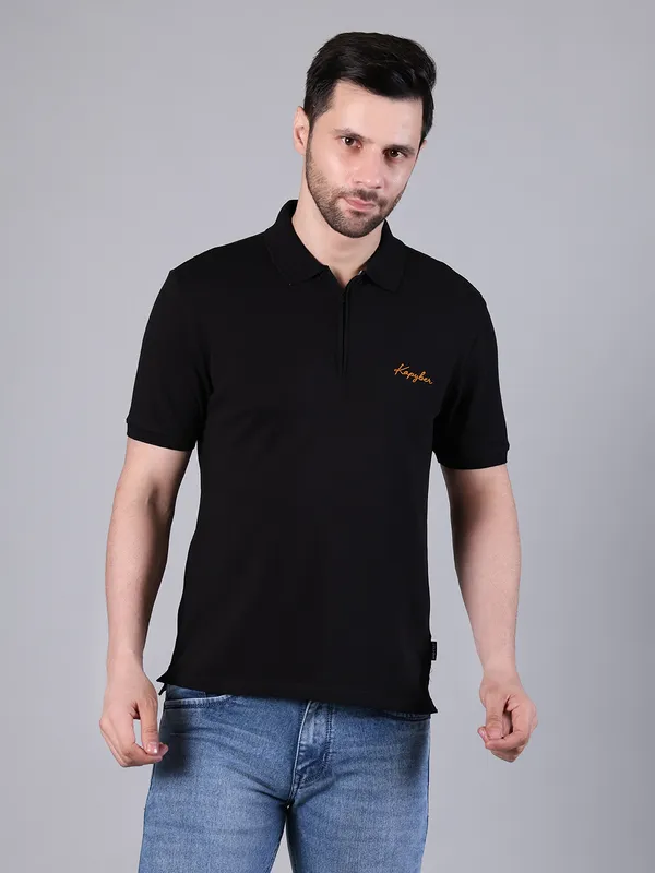 Black_Textured_Regular_Fit_Polo_T-Shirt_for_Men