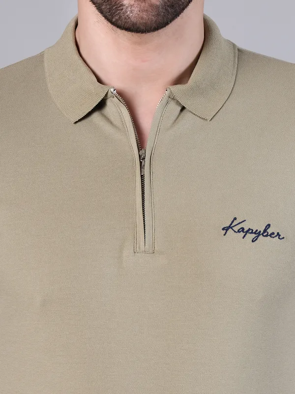 Khaki_Regular_Fit_Polo_T-Shirt_for_Men