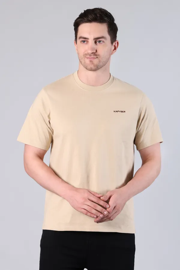 Beige_Crew_Neck_Regular_Fit_T-Shirt_for_Men
