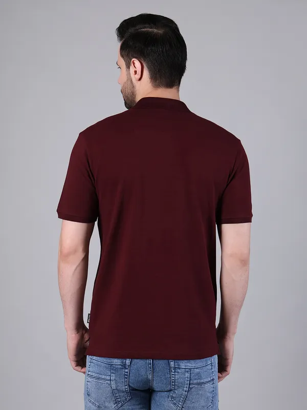 Maroon_Regular_Fit_Polo_T-Shirt_for_Men