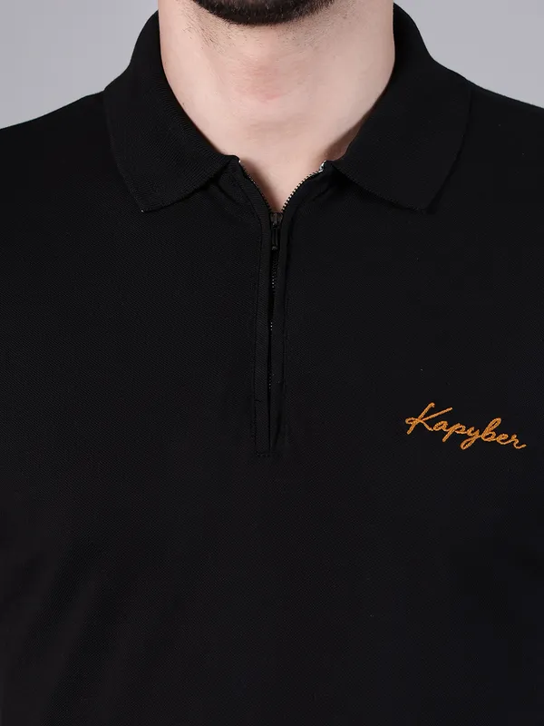 Black_Textured_Regular_Fit_Polo_T-Shirt_for_Men