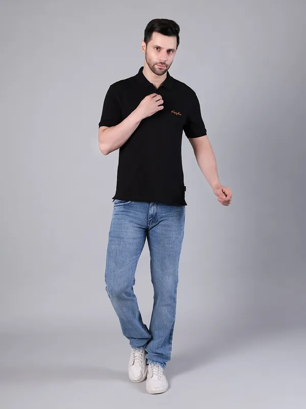 Black_Textured_Regular_Fit_Polo_T-Shirt_for_Men