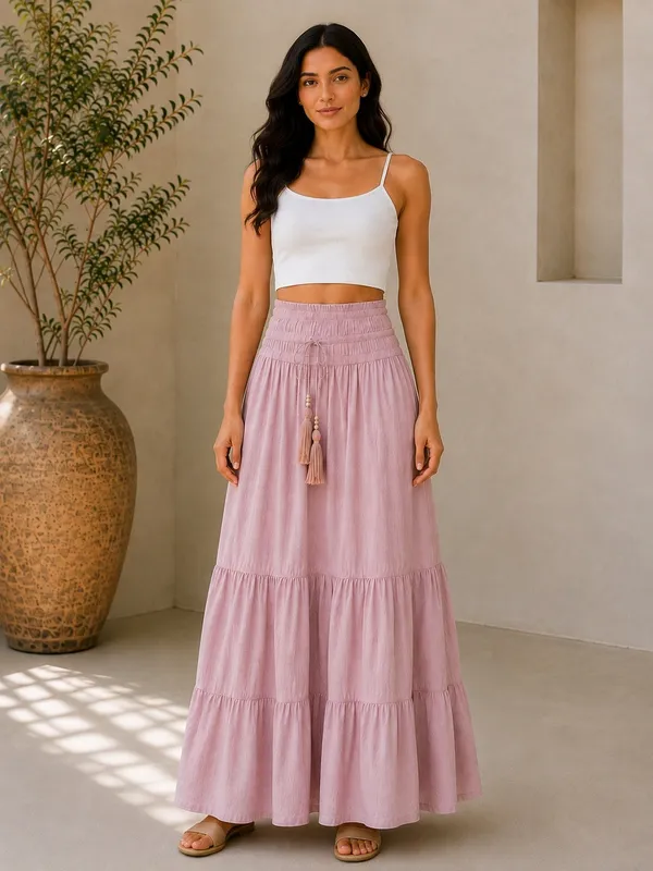 Pink_Tiers_Long_Skirt
