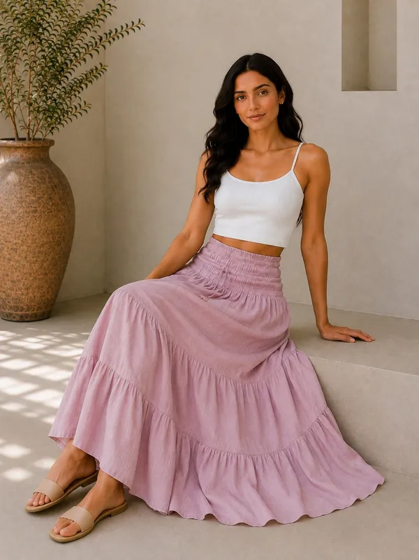 Pink_Tiers_Long_Skirt