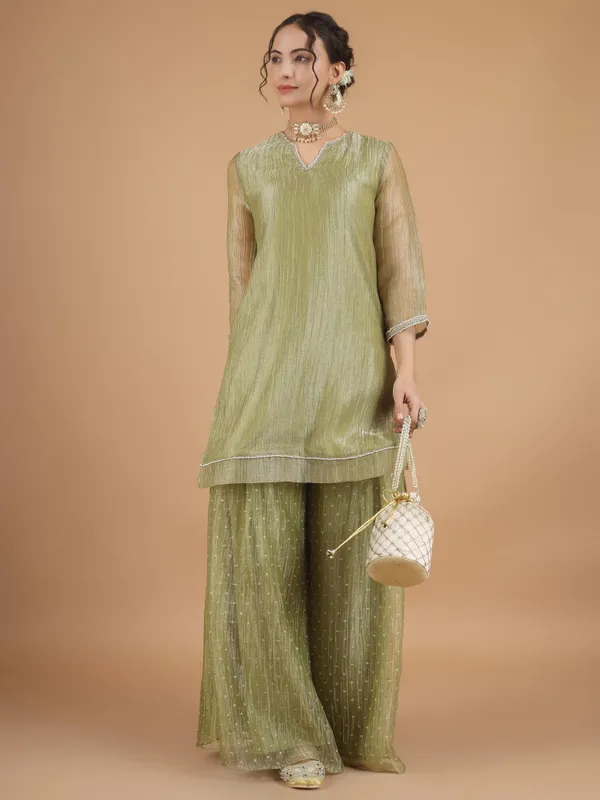 Sage_Zari_Crush_Tissue_Kurta_Set_With_Dupatta_Set_Of_3