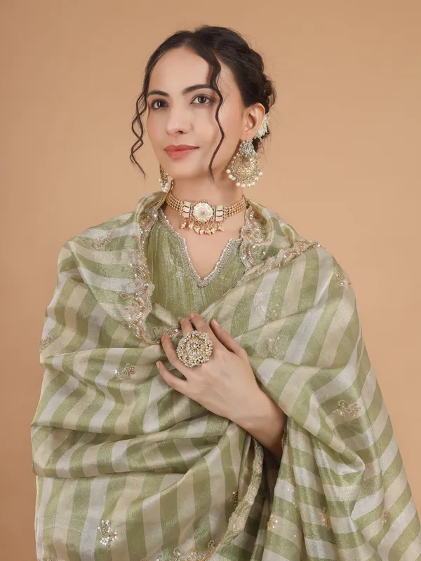 Sage_Zari_Crush_Tissue_Kurta_Set_With_Dupatta_Set_Of_3