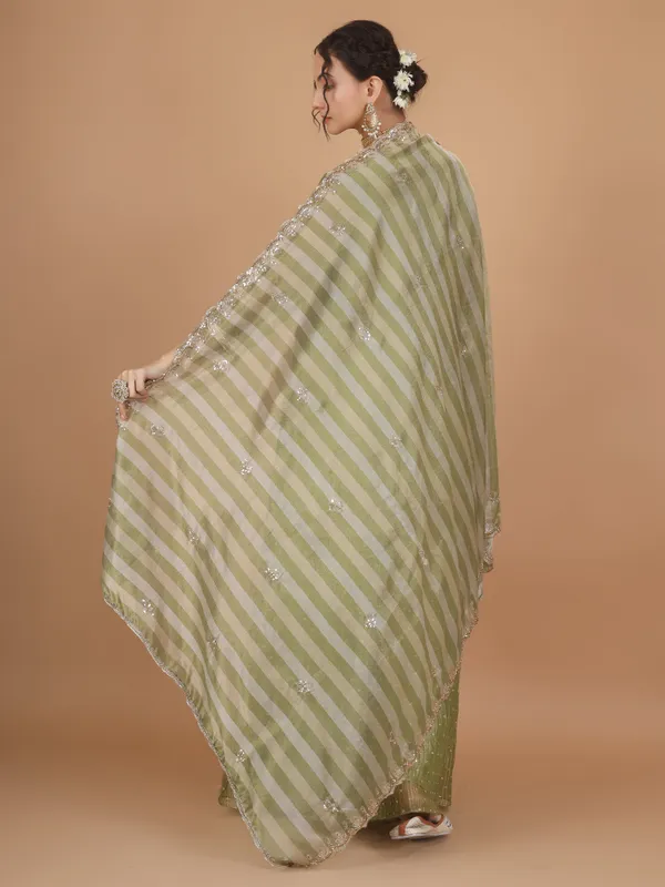 Sage_Zari_Scallop_Stripe_Tissue_Dupatta_Default_Title