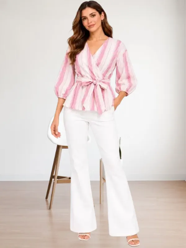 Pink_Striped_Wrap_Top_Pink