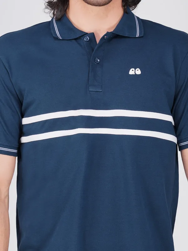 Men_S_Blue_Double_Stripe_Organic_Cotton_Polo_T_Shirt
