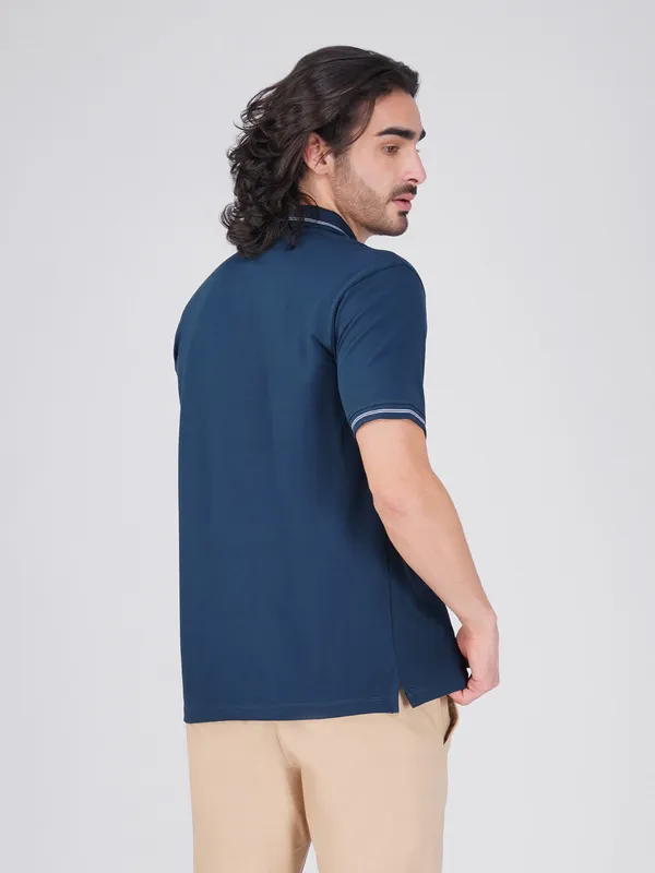 Men_S_Blue_Double_Stripe_Organic_Cotton_Polo_T_Shirt