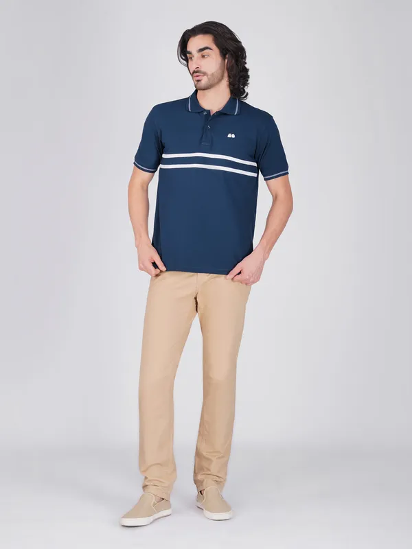 Men_S_Blue_Double_Stripe_Organic_Cotton_Polo_T_Shirt