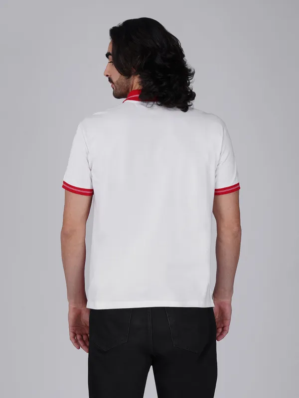 Men_S_Organic_Cotton_Polo_T_Shirt_With_Anti_Stain_Anti_Microbial_Protection_Stain_Release_Red_White
