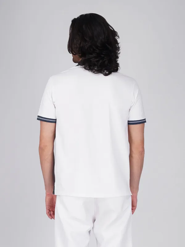 Men_S_Organic_Cotton_Polo_T_Shirt_With_Anti_Stain_Anti_Microbial_Protection_Stain_Release_Care_Finish_White_Blue