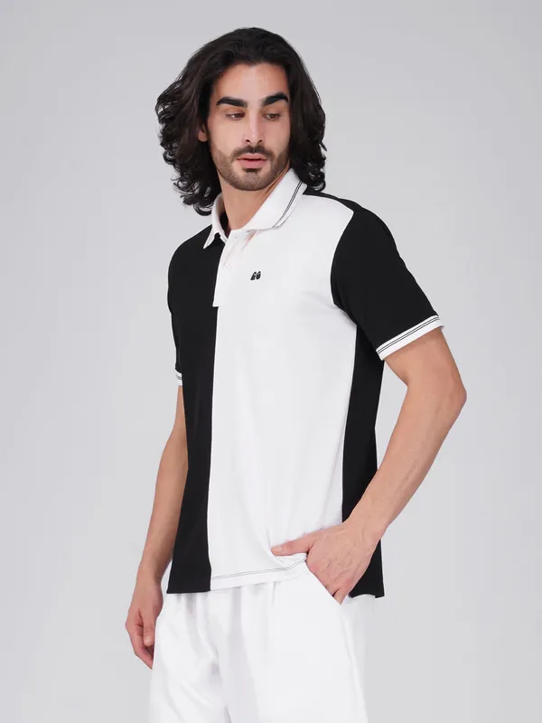 Men_S_Organic_Cotton_Polo_T_Shirt_With_Anti_Stain_Anti_Microbial_Protection_Stain_Release_Care_Finish_Black_White