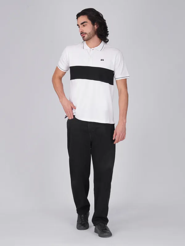 Men_S_White_Organic_Cotton_Polo_T_Shirt_With_Anti_Stain_Anti_Microbial_Protection